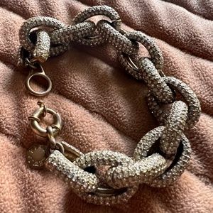 JCrew Pave Link Bracelet